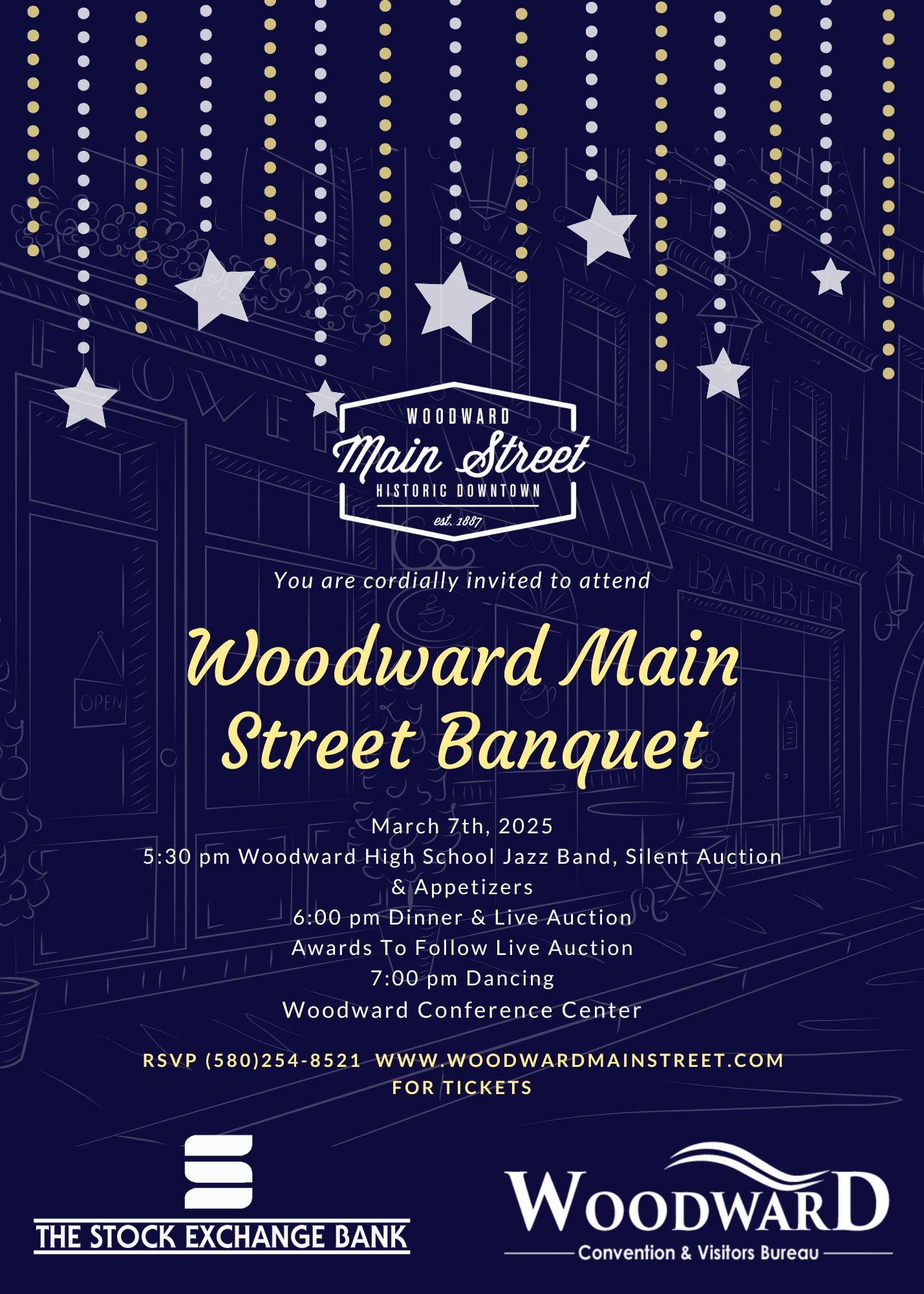 2025 Woodward Main Street Full Table of 8 Banquet Tickets